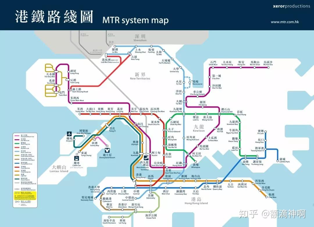 香港最新地鐵線路圖全景概覽